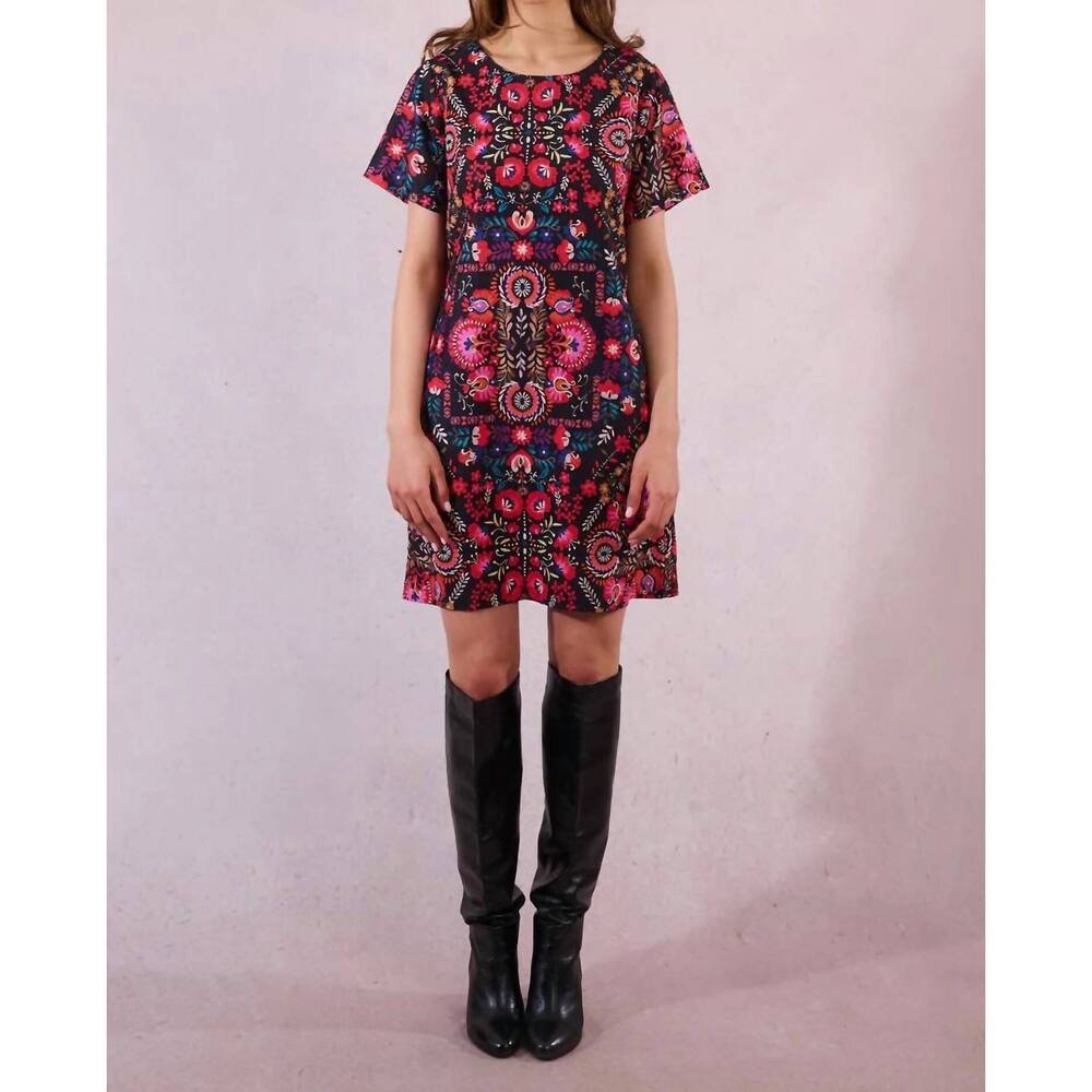 NEW MOLLY BRACKEN isabella dress in multico irina